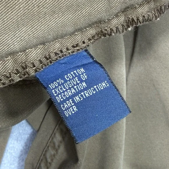 Polo Ralph Lauren Pants Mens 36x30 Brown Classic 650 Straight Cuffed Chino Twill - Picture 3 of 11